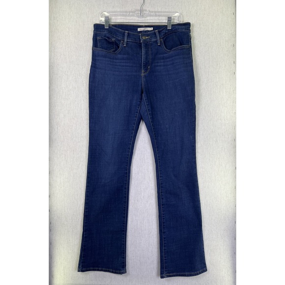 Levis 315 Jeans Womens 31 Blue Shaping Bootcut Medium/Dark Wash Stretch Denim - Picture 1 of 6